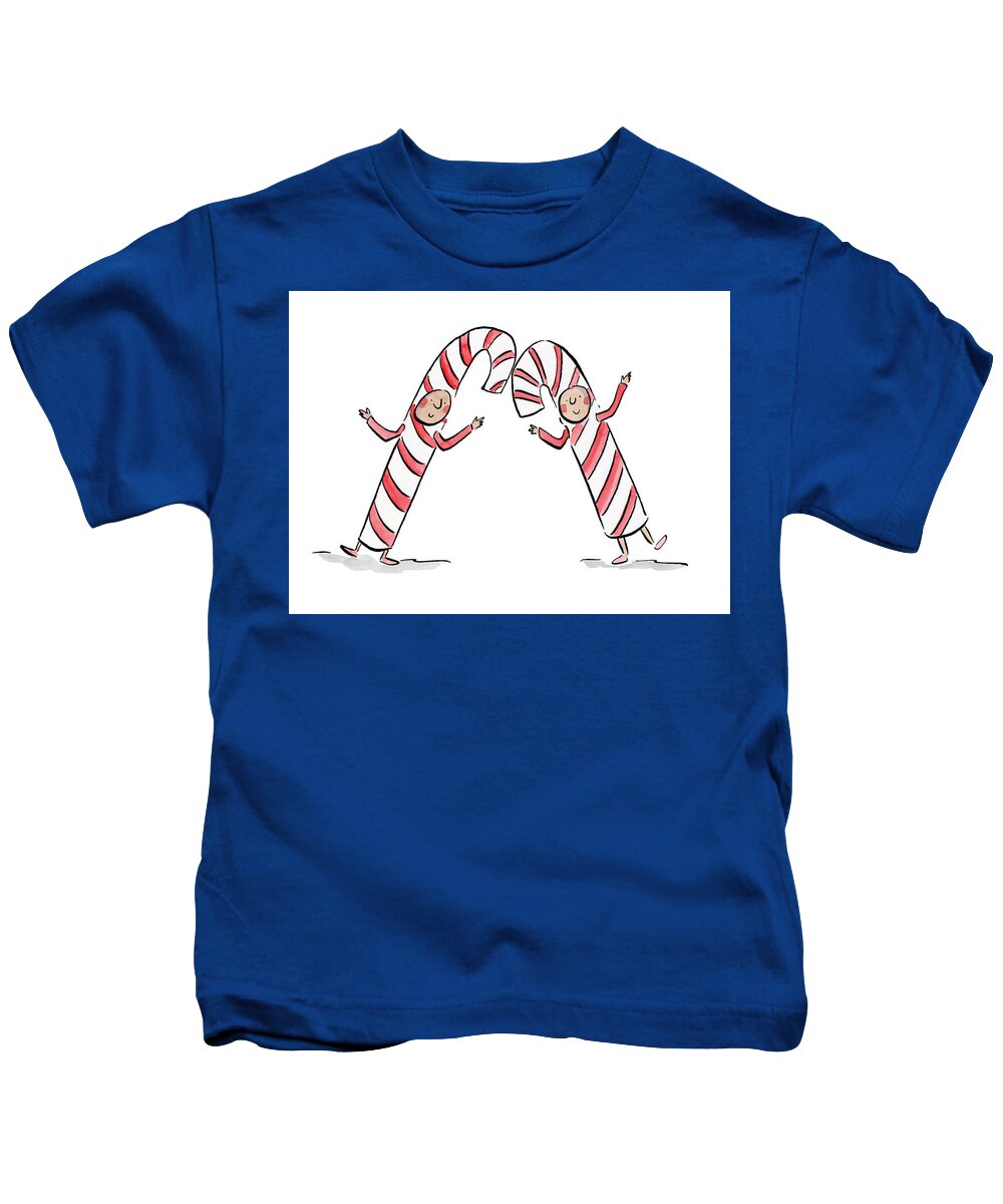 Candy Canes - Kids T-Shirt