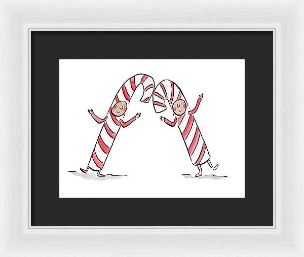 Candy Canes - Framed Print
