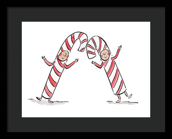 Candy Canes - Framed Print