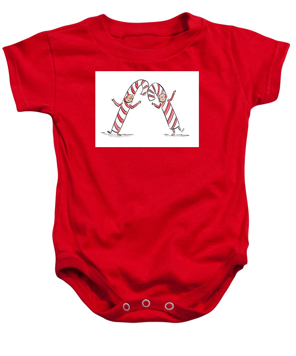 Candy Canes - Baby Onesie