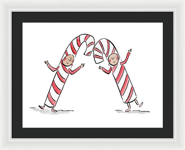 Candy Canes - Framed Print