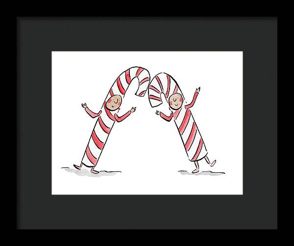 Candy Canes - Framed Print