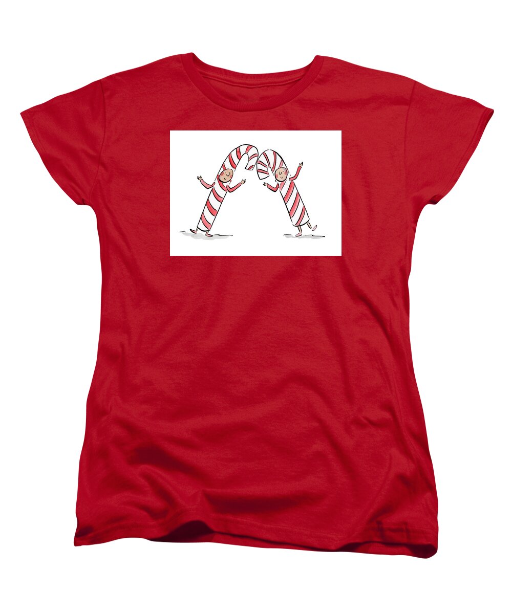 Candy Canes - Women's T-Shirt (Standard Fit)