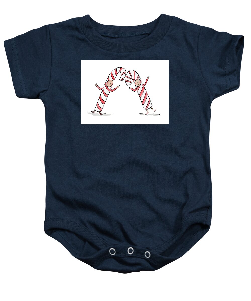 Candy Canes - Baby Onesie