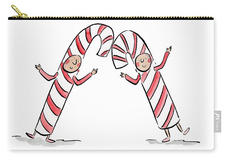 Candy Canes - Zip Pouch
