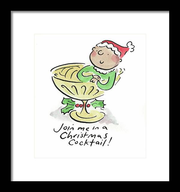 Christmas Cocktail - Framed Print