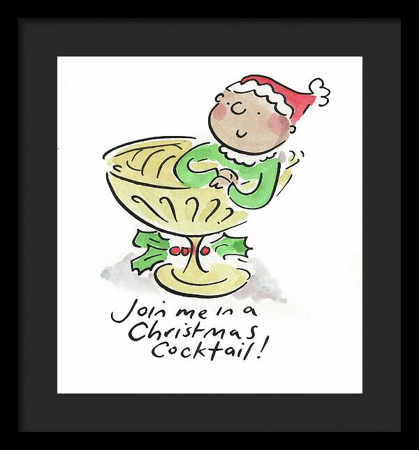 Christmas Cocktail - Framed Print