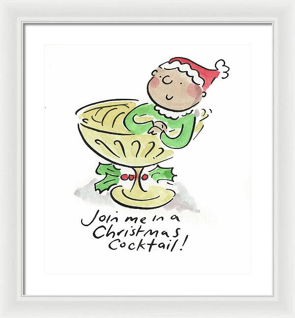 Christmas Cocktail - Framed Print