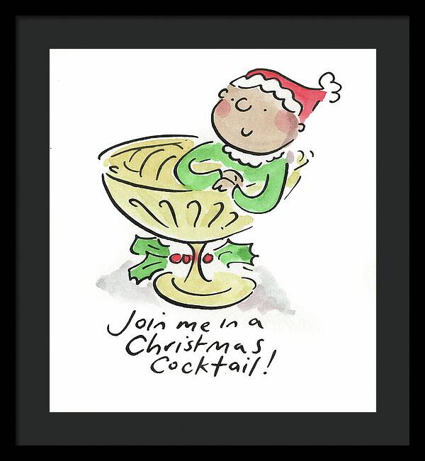 Christmas Cocktail - Framed Print