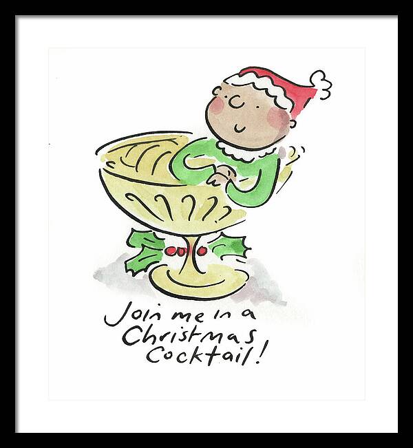Christmas Cocktail - Framed Print