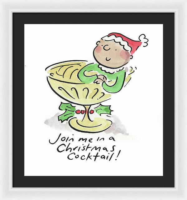 Christmas Cocktail - Framed Print