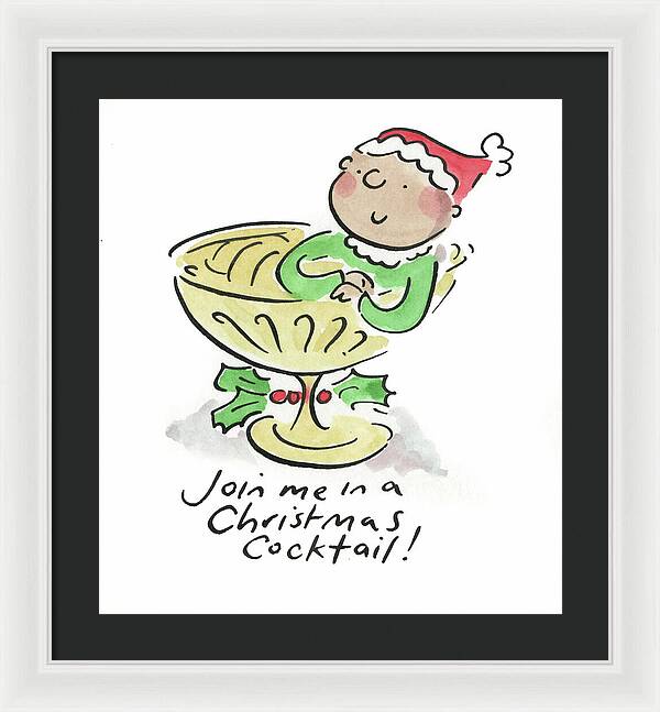 Christmas Cocktail - Framed Print