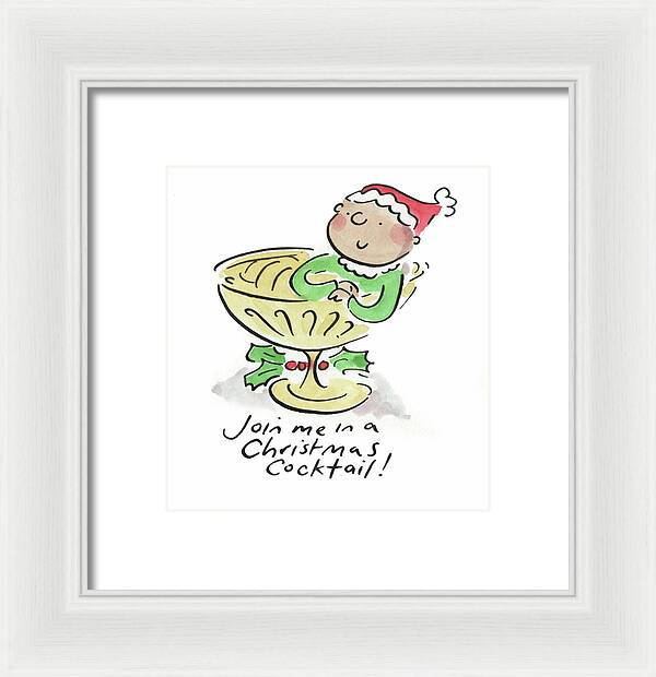 Christmas Cocktail - Framed Print