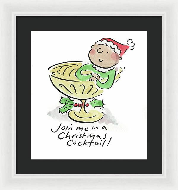 Christmas Cocktail - Framed Print