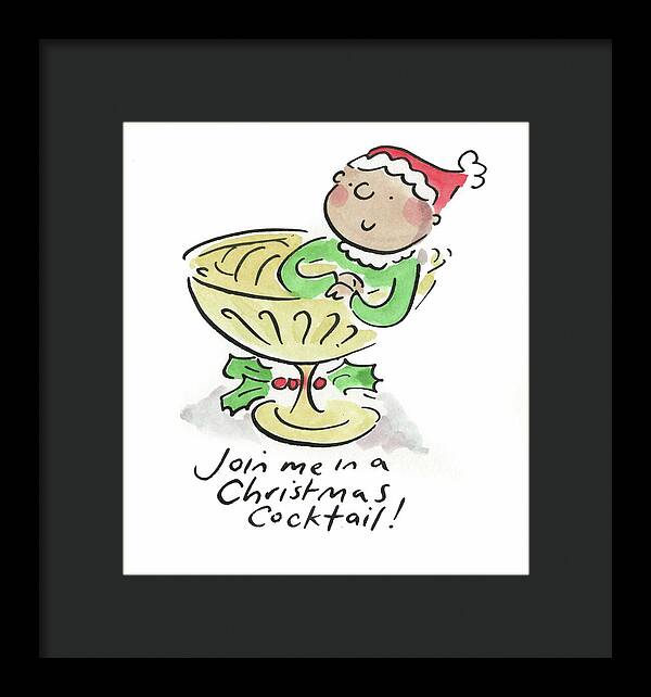 Christmas Cocktail - Framed Print