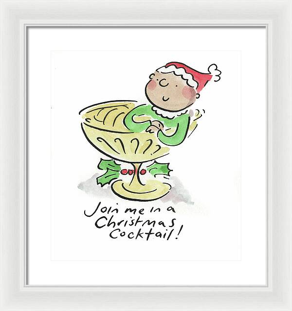 Christmas Cocktail - Framed Print