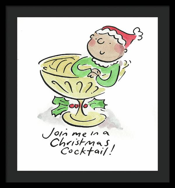 Christmas Cocktail - Framed Print