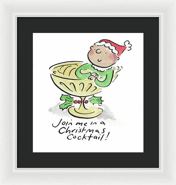 Christmas Cocktail - Framed Print