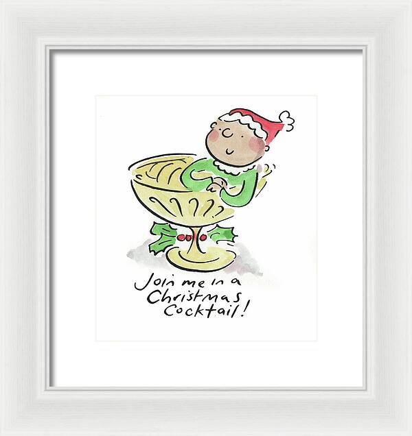 Christmas Cocktail - Framed Print