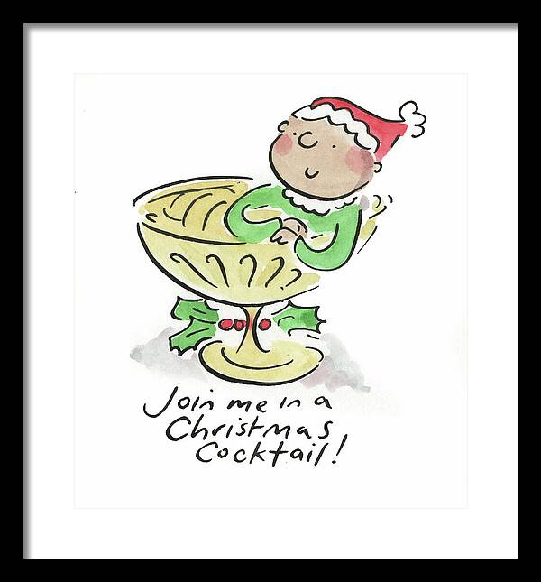 Christmas Cocktail - Framed Print