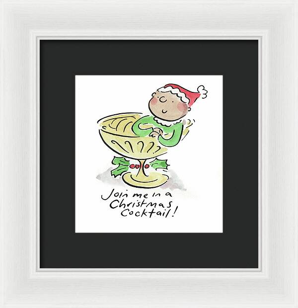 Christmas Cocktail - Framed Print