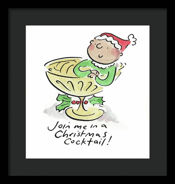 Christmas Cocktail - Framed Print