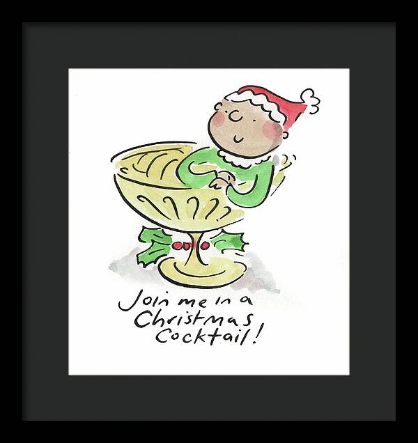 Christmas Cocktail - Framed Print