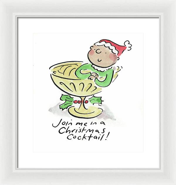Christmas Cocktail - Framed Print
