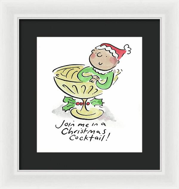 Christmas Cocktail - Framed Print