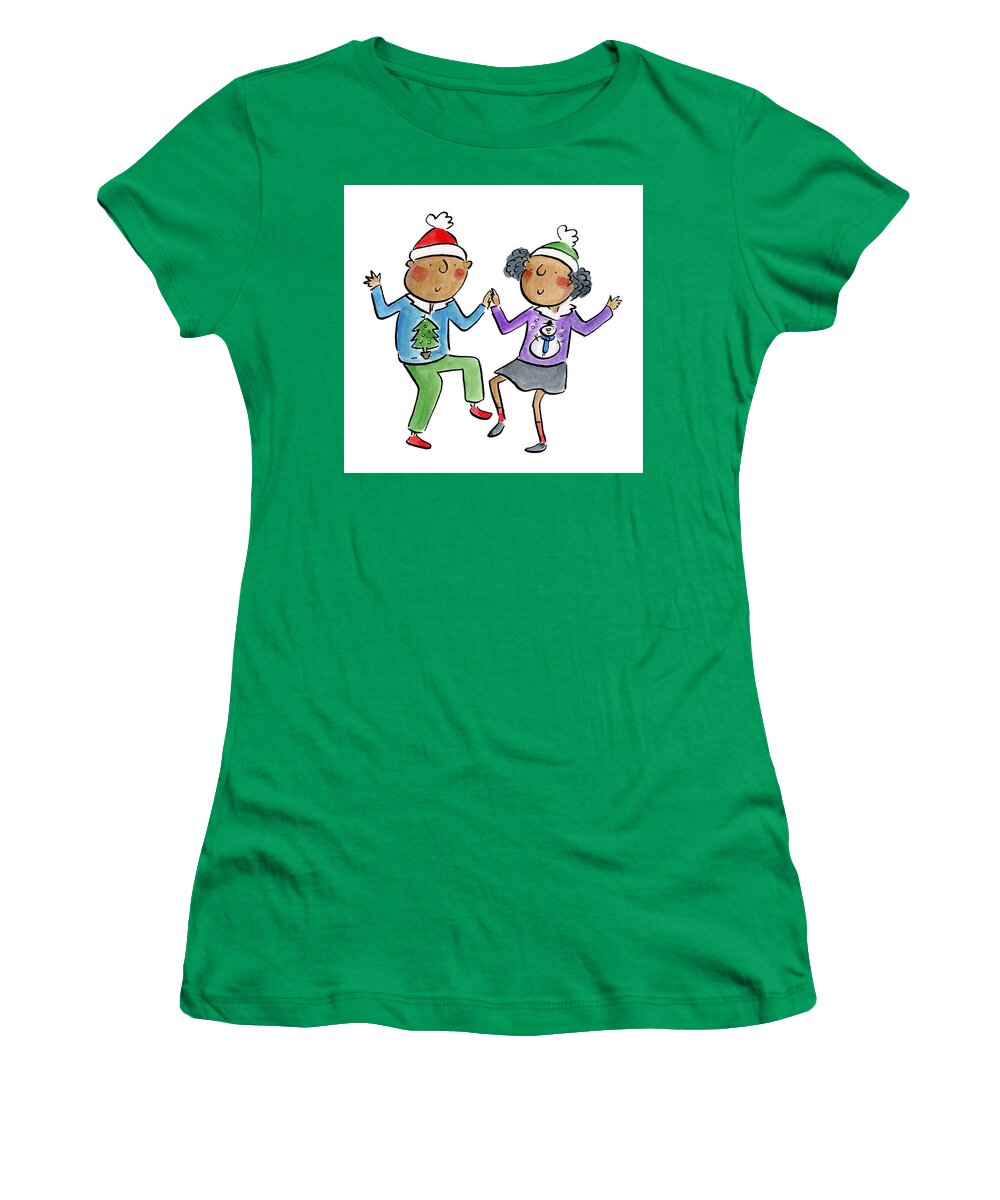 Christmas dancing - Women's T-Shirt