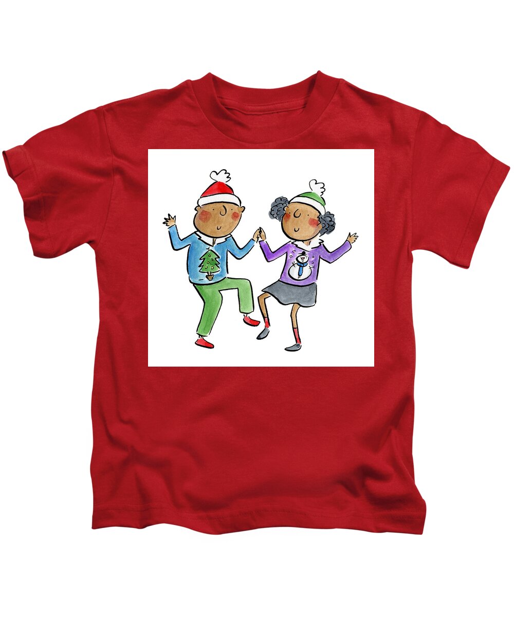Christmas dancing - Kids T-Shirt