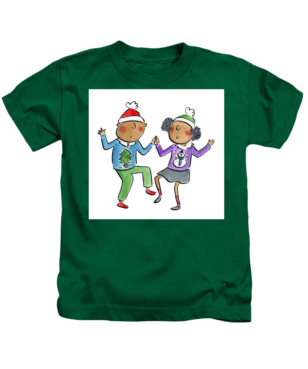 Christmas dancing - Kids T-Shirt