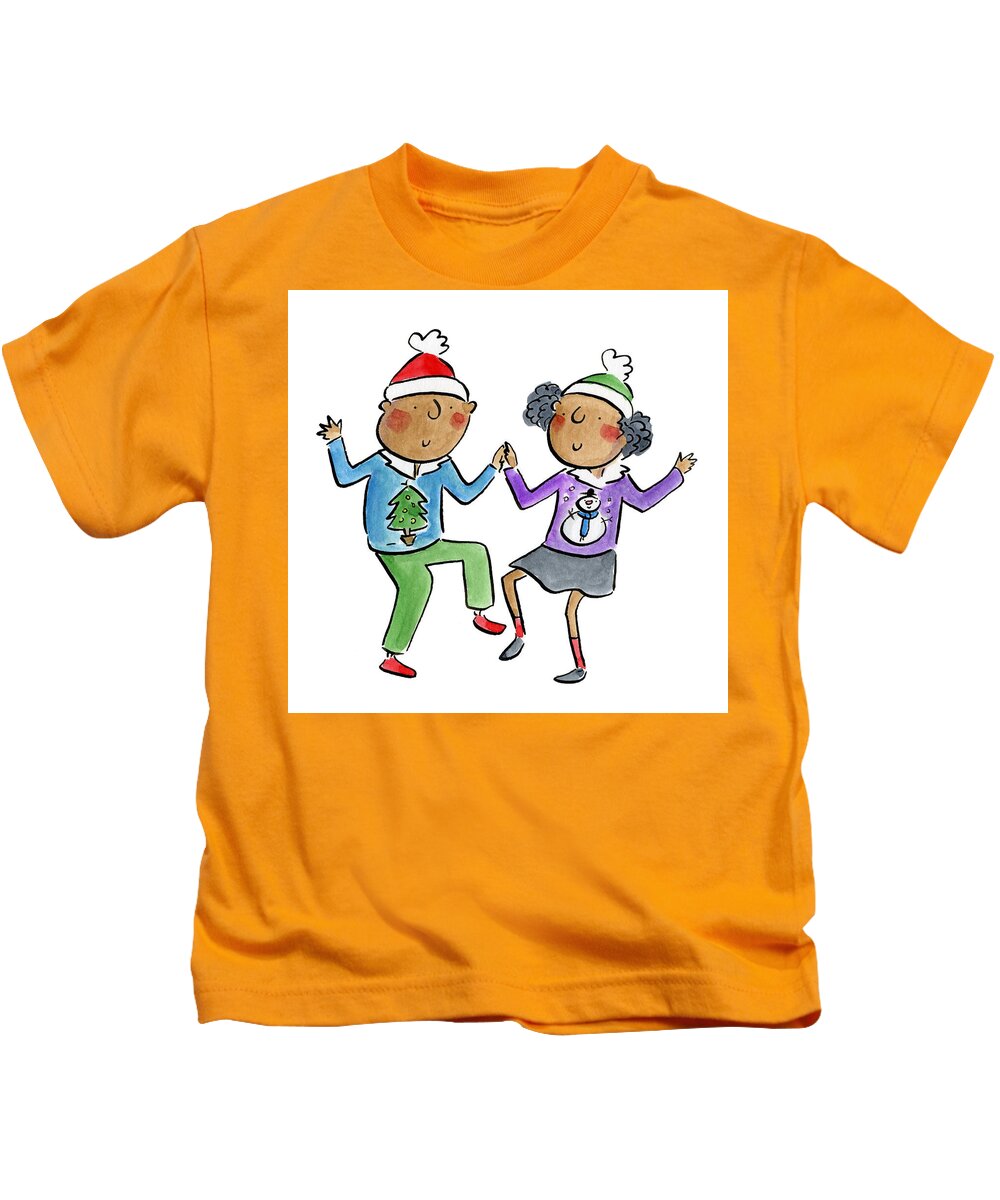Christmas dancing - Kids T-Shirt