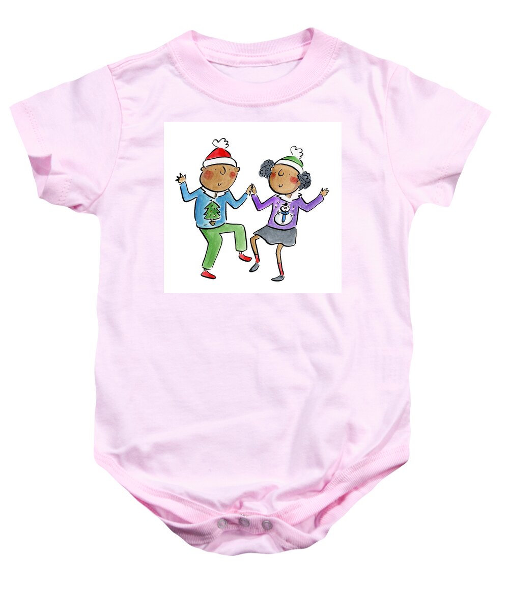 Christmas dancing - Baby Onesie
