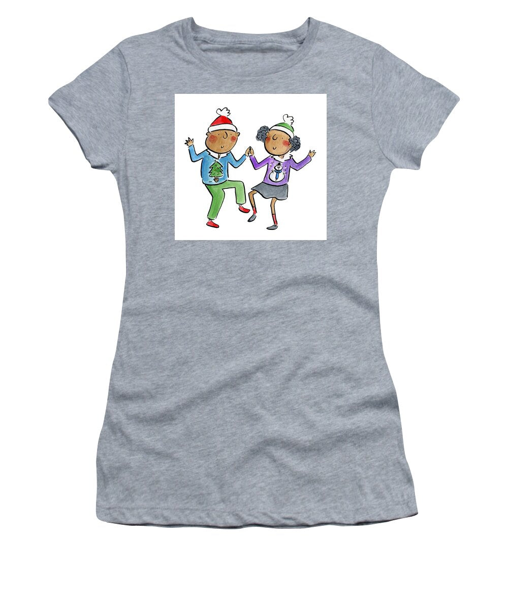 Christmas dancing - Women's T-Shirt