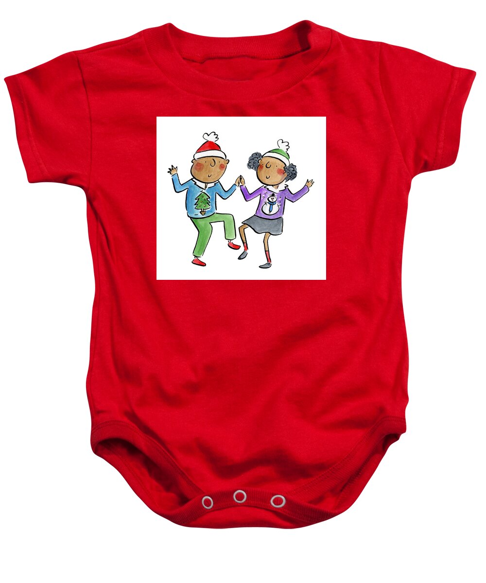 Christmas dancing - Baby Onesie
