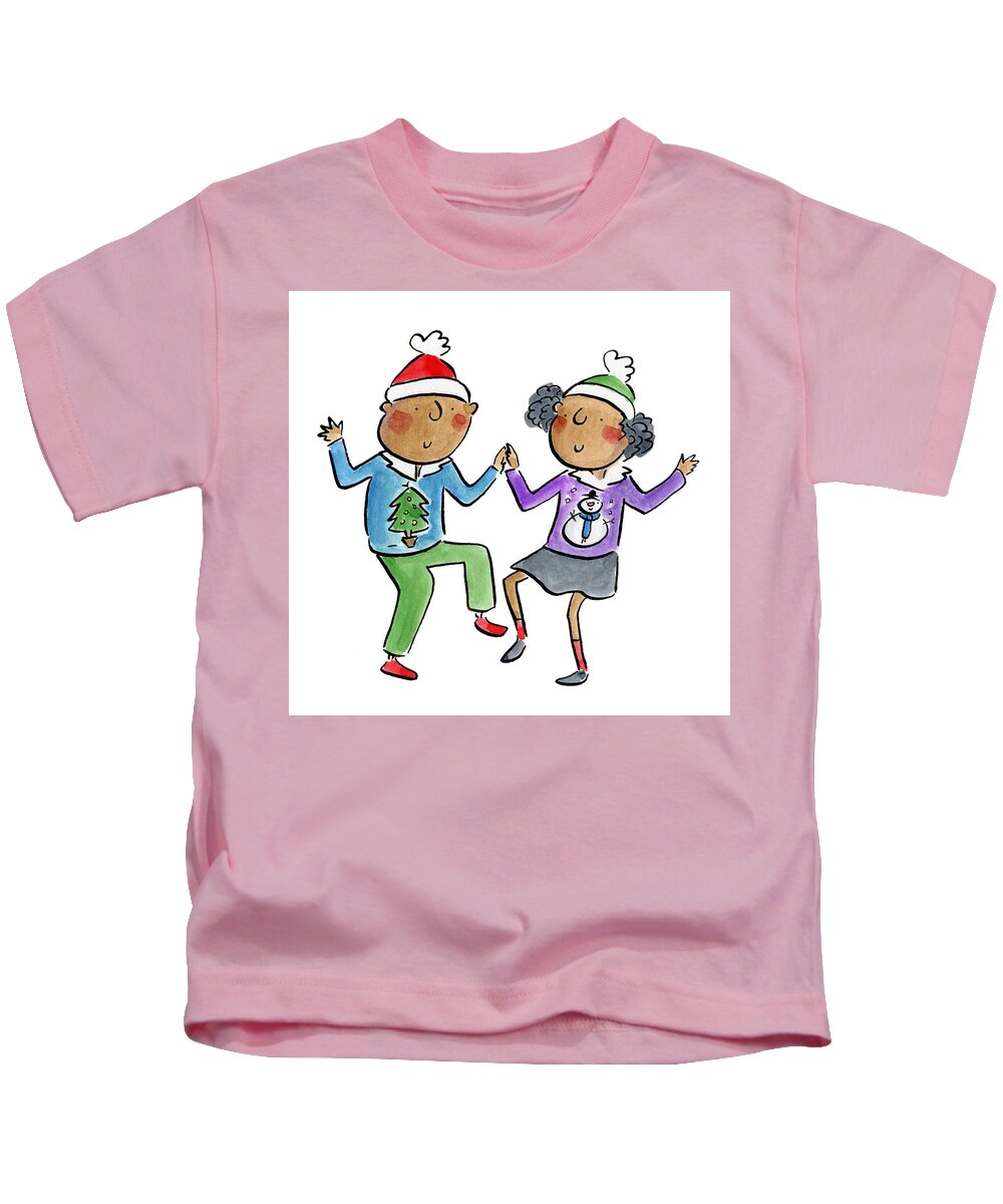 Christmas dancing - Kids T-Shirt