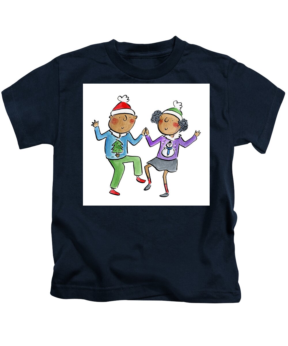 Christmas dancing - Kids T-Shirt