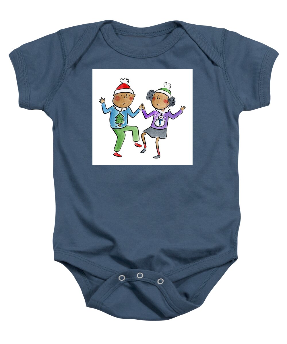Christmas dancing - Baby Onesie