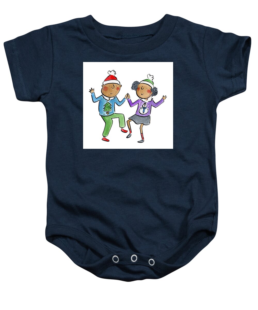 Christmas dancing - Baby Onesie