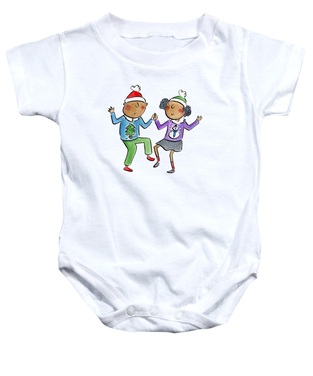 Christmas dancing - Baby Onesie
