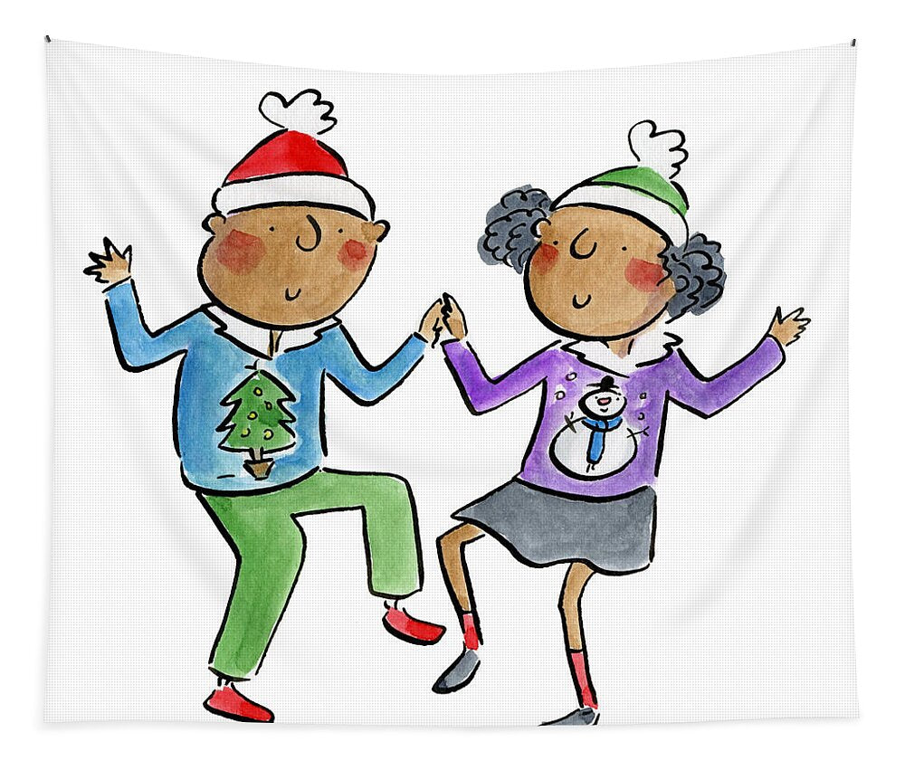 Christmas dancing - Tapestry