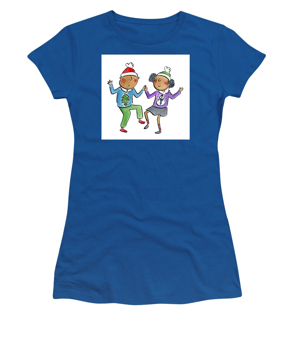 Christmas dancing - Women's T-Shirt