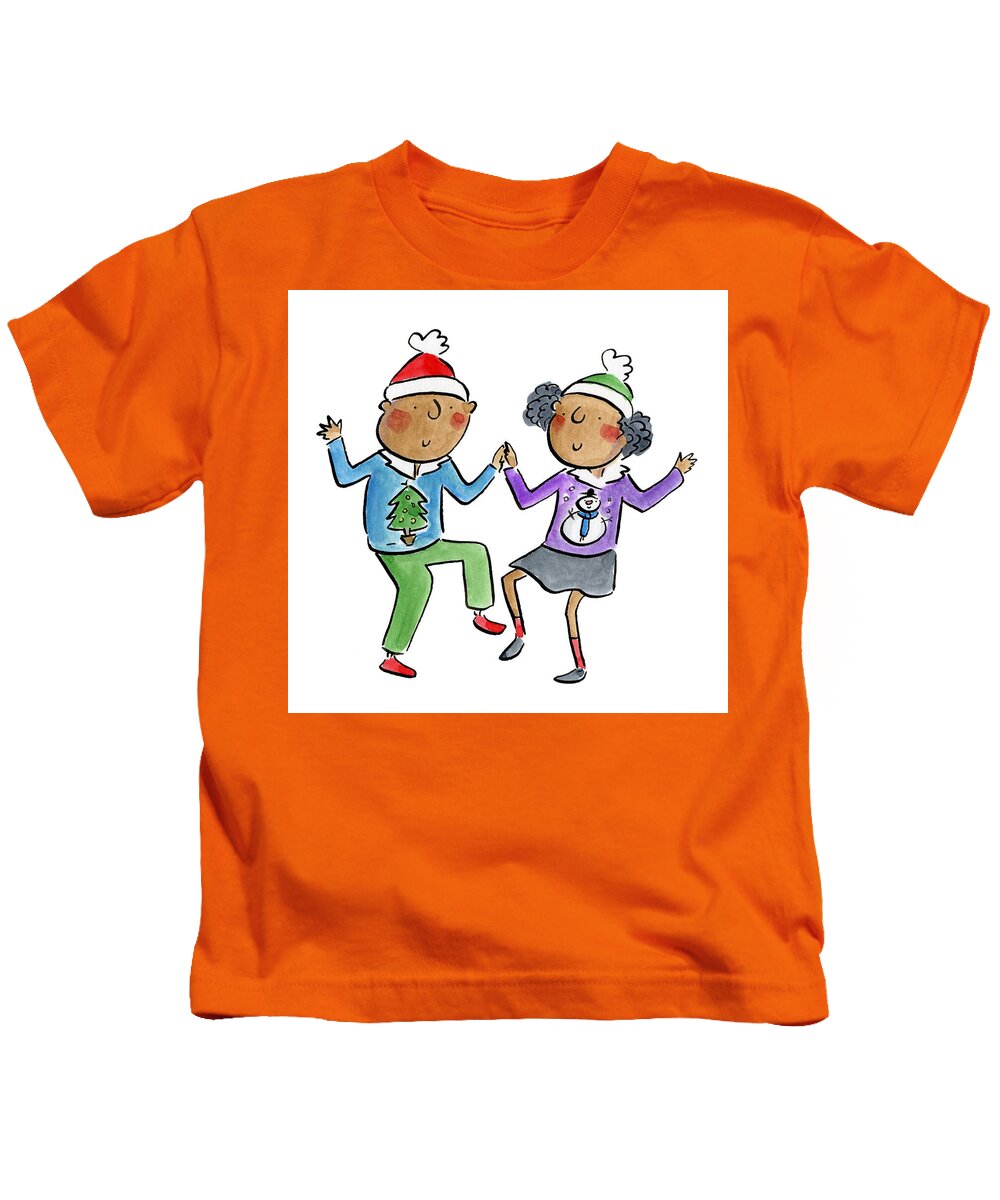 Christmas dancing - Kids T-Shirt