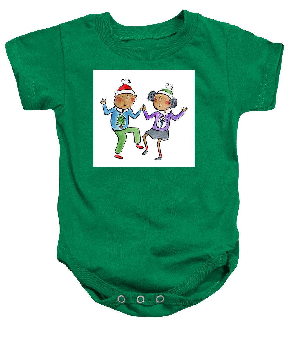 Christmas dancing - Baby Onesie
