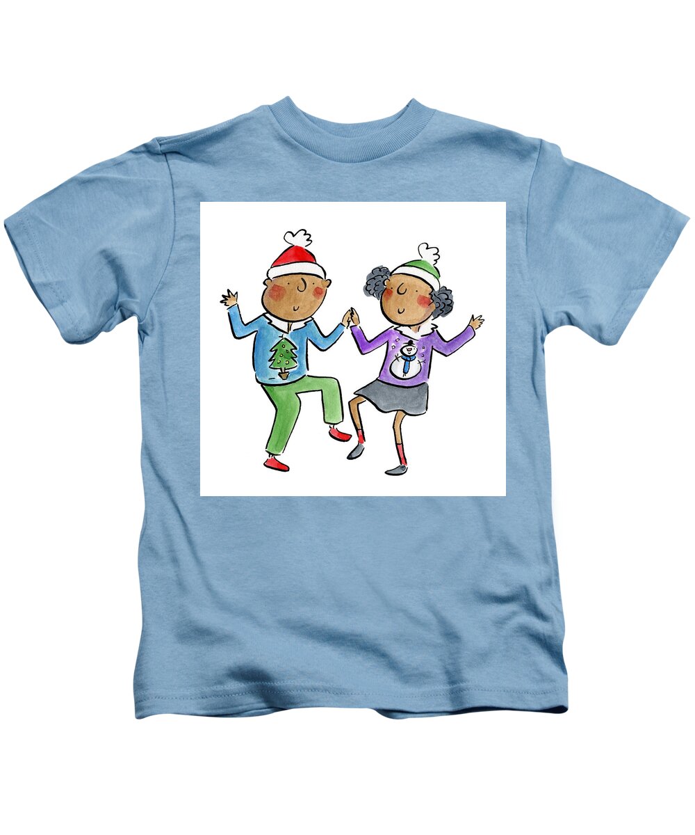Christmas dancing - Kids T-Shirt