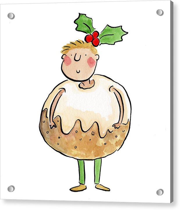 Christmas Pudding - Acrylic Print