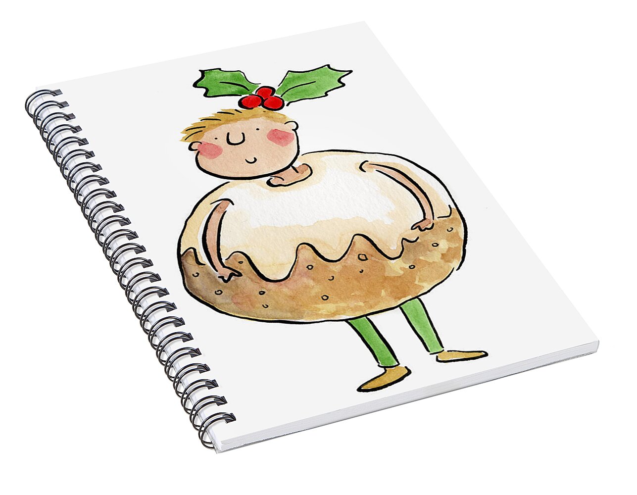 Christmas Pudding - Spiral Notebook
