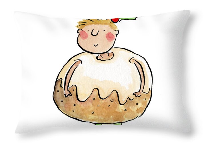 Christmas Pudding - Throw Pillow
