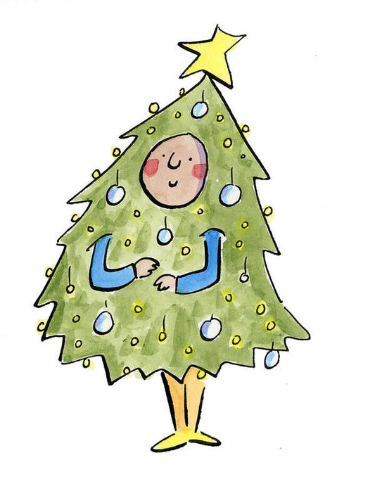 Christmas Tree Outfit - Art Print